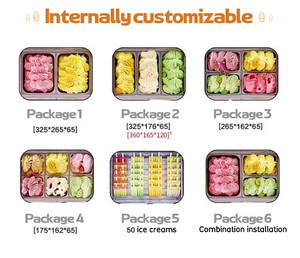 Prosky Ice Cream cửa hàng 3 chảo <span class=keywords><strong>Mini</strong></span> bảng Top Ice Cream hiển thị tủ đông - Product Image 4