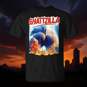 Camiseta Gyattzilla negra para hombre, talla grande, con diseño gráfico de meme - Product Image 3