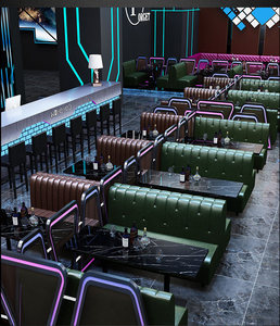 Ensemble de mobilier de <span class=keywords><strong>bar</strong></span> et de club, canapés VIP pour discothèque et <span class=keywords><strong>lounge</strong></span>, canapé KTV, banquette de restaurant sur mesure en forme de U ou en L pour <span class=keywords><strong>bar</strong></span> et maison, Canada - Product Image 4