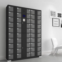 Casier de recharge pour smartphone avec port USB intégré, ouverture par carte, empreinte digitale, reconnaissance faciale et mot de passe