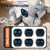 Juguete Robot Simulado, Perro Inteligente con Control Remoto por IA, Aplicación Programable, Música y Luces