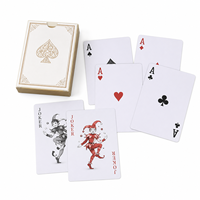 Vente en gros en usine de cartes à jouer au poker en plastique PVC OEM personnalisées, boîte d'impression vierge étanche, cartes à jouer de taille de pont