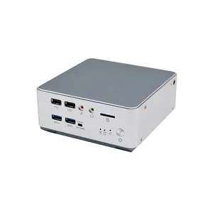 แกน i5-8265U คอมพิวเตอร์ขนาดเล็ก32GB 2 LAN SSD RS232/485 VGA HD รองรับ4K