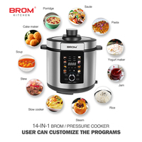 Cuisinière électrique à pression 6L 220V 1000W 14 en 1, facile à utiliser, haute efficacité, pour usage domestique, OEM ODM