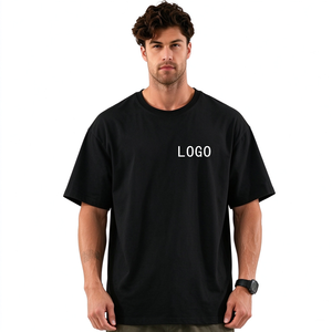 T-shirt Homme Oversize à Logo Personnalisé, Coupe Boxy, 100% Coton, Épaules Tombantes, Style Sportif Urbain, Qualité Supérieure, T-shirt Uni pour Homme - Product Image 6