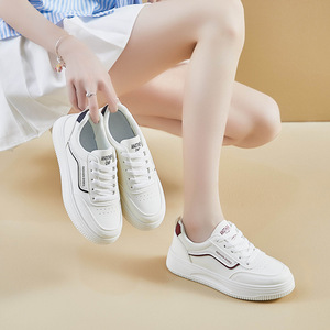 Baskets décontractées blanches pour femmes, nouvelles chaussures de sport style peinture à l'encre pour printemps, été, automne, avec tige en PU et semelle extérieure en caoutchouc AS-05 Breatha - Product Image 5