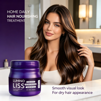 Crème Capillaire Correctrice Protéinée Hydratante et Nourrissante pour Cheveux Abîmés – Crème de Soin Capillaire Lissante et Brillante – Marque Privée OEM