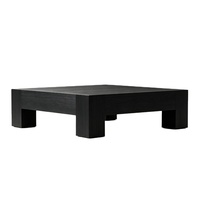 Table basse carrée en bois de palissandre brun antique, style contemporain, pour hôtel, maison d'hôtes, salon vintage, Scatola Center Table