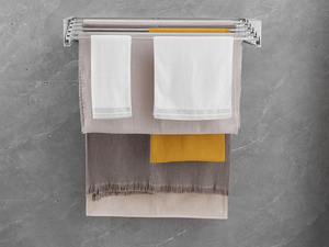 Home Folding Towel <b>Rack</b> 80cm Wall-mounted <b>Clothes</b> Drying <b>Rack</b> Retractable Space Saving <b>Clothes</b> Storage <b>Rack</b> - Product Image 6