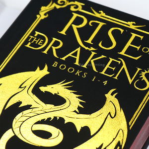 مصنع مخصص الذهب احباط كتاب طباعة غلاف قماش طبعة خاصة كتاب غلاف صلب نشر حواف الكتب - Product Image 6