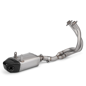 Sistema de Escape Completo Modificado para Motocicleta <span class=keywords><strong>Kawasaki</strong></span> ER6N <span class=keywords><strong>ER6F</strong></span> 2012-2016, Tubo Delantero de Acero Inoxidable, Caja de Conexión Inferior, Silenciador de Carbono - Product Image 1