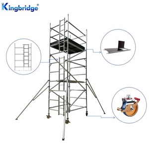 Giàn giáo di động nhôm Kingbridge Construction cao 6m, lắp ráp đơn giản, thang giàn giáo, chất liệu nhôm bền - Product Image 1