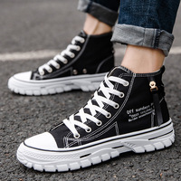 Chaussure de course à pied décontractée en toile à semelle en caoutchouc haut de gamme baskets pour hommes