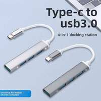 Hub USB 3.0 4 ports, adaptateur multiport USB C, transfert de données haute vitesse 5 Gbps, répartiteur pour ordinateur portable, PC, MacBook, iPad