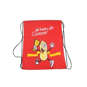 Sac à dos à cordon en tissu non tissé recyclé, personnalisable avec logo, vente en gros, pour enfants, sac d'école, ODM OEM - Product Image 2