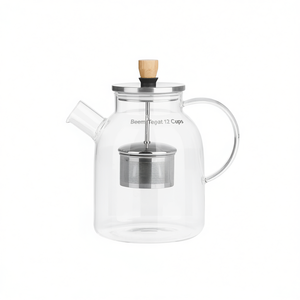 Beem Teapot 12 Cups Glass With Stainless Steel <b>Infuser</b> For <b>Tea</b> Brewing - Product Image 2