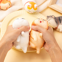 Mainan Squishy Mini Seri Lonceng Kucing Isi Pasir, Lucu, Girly, Trendi, Grosir untuk Anak-anak