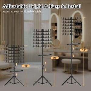 Soporte Plegable y Ajustable para Trenzar Cabello, Fabricado con Precisión en China, para Almacenamiento de Extensiones de Cabello, Precio de Fábrica - Product Image 5