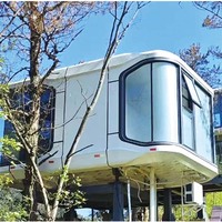 Casa Cápsula Espacial de Lujo Certificada por CE y NFRC, Casa Prefabricada Modular Moderna, Módulo Móvil para Glamping, Resort, Hotel, Oficina, Villa