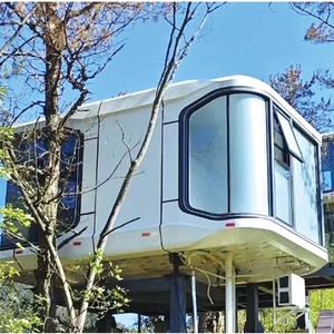Maison capsule spatiale de luxe certifiée CE NFRC, maison préfabriquée <span class=keywords><strong>modulaire</strong></span> moderne, pod mobile pour glamping, hôtel, bureau, villa - Product Image 2