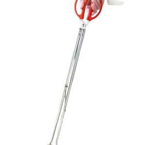 Pince à crabes en acier inoxydable, outil de pêche en plein air à longue portée pour attraper les crabes et les homards, utilisation sur la plage - Product Image 2