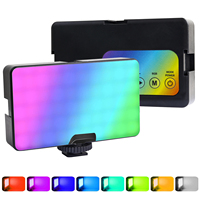 Kare SMD LED Plastik Mini Düz Panel Halka Işık Ayarlanabilir Renk Sıcaklığı Dolgu Işığı Makyaj Video Canlı Yayın Stüdyosu için