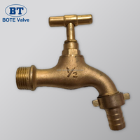 Robinet d'eau chaude haute température en alliage, buse à eau bouillante rapide, surface polie, extérieur antigel, épaissi, 3/4" 1/2"