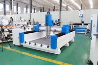 Routeur CNC automatique pour la gravure de pierres lourdes, machine de découpe de granit naturel avec tête laser et moteur