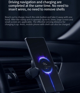 <span class=keywords><strong>Chargeur</strong></span> de <span class=keywords><strong>voiture</strong></span> sans fil 30W Max, charge rapide sans fil, prise en charge de l'arrêt automatique et de l'extension inductive, support de téléphone - Product Image 5