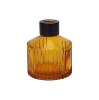 Bouteille diffuseur à roseaux en verre fumé ambré, 120 ml, flacon vide esthétique pour huiles parfumées, pour la décoration d'aromathérapie à domicile