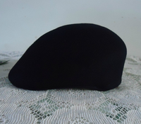 A112702 Chapeau en feutre de laine 100% classique Casquette plate Béret Lvy Chapeau Béret Chapeau pour femmes hommes