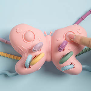 Juguete <span class=keywords><strong>de</strong></span> Dentición <span class=keywords><strong>de</strong></span> Silicona <span class=keywords><strong>de</strong></span> Grado Alimenticio Personalizado para Bebés <span class=keywords><strong>de</strong></span> 2 a 4 Años, Sensorial, Educativo, Ecológico y No Tóxico - Product Image 6