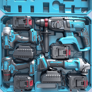 18V 20V 21v the Best Lithium Battery Cordless <strong>Electric</strong> Drill Power Drilling Machines Brushless Drill <strong>Tools</strong> MKT Combo <strong>Kit</strong> Set - Product Image 1