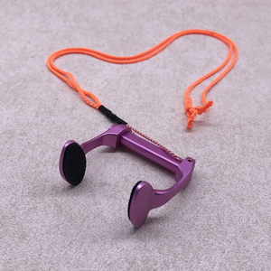Clip Nasal Redondo Ligero de 15g para Buceo Libre, Aleación de Aluminio, Cojín de Silicona Antideslizante, Correa Antipérdida para Entrenamiento de <span class=keywords><strong>Apnea</strong></span> - Product Image 5