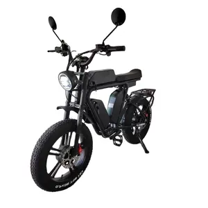 Bicicleta eléctrica de rueda de magnesio, Motor Dual de 48V, 2000 vatios, 66Ah48V, freno de aceite, suspensión completa, neumático ancho, Motor Dual