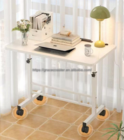 Table d'appoint relevable Gracecoaster pour canapé, table de chevet mobile et réglable, bureau pliant pour ordinateur, table d'étude, table de lit, pour la maison et le salon, avec roulettes