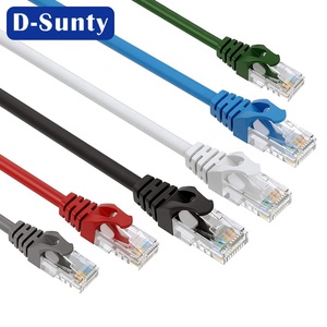 Cable de Conexión UTP Cat5 de 0.15M-50M, Conductor Sólido CCA, Cable de Red Ethernet 8P8C en Gris, Azul, Rosa y Rojo - Product Image 1
