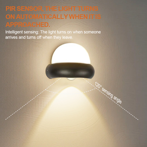 CUSTOM LOGO Hemispherical PIR Motion Sensor Night <b>Light</b>, Dome Shape LED Motion Activated Automatic Night Lamp with Magnetic Base - Product Image 4