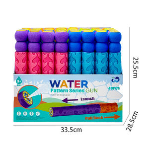 QS夏の屋外キッズプルバックガンおもちゃカラフルなEVA長距離射撃ゲーム水鉄砲おもちゃ子供向けギフト - Product Image 6