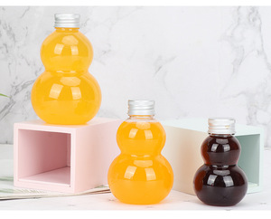 Hot bán <span class=keywords><strong>100ml</strong></span> 200ml 300ml bầu pet chai nhựa với vít cap rỗng cho nước trái cây nước giải khát trà sữa - Product Image 4