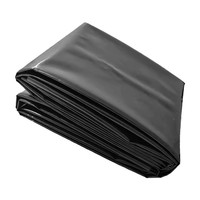 Bâche imperméable VECTUS en polyester noir enduit de PVC, protection UV, résistante aux déchirures, respirante, coupe-vent