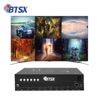 Pemisah Video Multi Viewer 4K60 8 Input HDMI DisplayPort dengan Pengalihan Tanpa Hambatan OSD Audio Web RS232