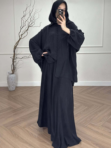 Ensemble Robe Musulmane Femme R-689 : Blouse, Jupe Longue, Style Marocain Dubaï, Tenue Arabe, Abaya Ramadan - Product Image 4
