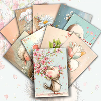 JAIIMAN 20 pièces de cartes postales personnalisées haut de gamme, amusantes, à thème animalier, idéales pour le scrapbooking et les loisirs créatifs en papier