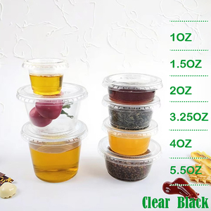 Caja de embalaje con logotipo personalizado para crema árabe Shamiyat Qatayef Qashta, <span class=keywords><strong>Nutella</strong></span>, jarabe, tapas desechables de 0,75-5,5 Oz y vasos para salsa - Product Image 5