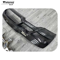 Diffuseur arrière en fibre de carbone style Z06 ZR1 et échappement central à quatre sorties pour Chevrolet Corvette C8 2020+ - Amélioration Stingray E-Ray