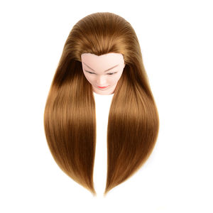 Cabeza de maniquí <span class=keywords><strong>para</strong></span> entrenamiento de peluquería, color 27, 60-80cm, dorado, <span class=keywords><strong>para</strong></span> tejer <span class=keywords><strong>cabello</strong></span> - Product Image 2