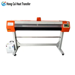 Hongcai pattern letter logo cutting PU sticker printer vinyl cutter graphic cutting laser machine