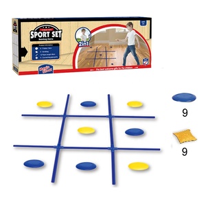 Juego de juguetes deportivos <span class=keywords><strong>2</strong></span> en 1, saco de arena de plástico, entrenador de disco volador para ejercicio en interiores/exteriores - Product Image 2