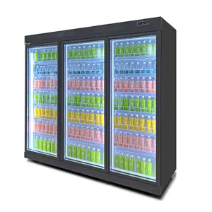 Negozio negozio di bevande Chiller Display Soft Cold Drink frigo per la vendita bevande lattina di birra